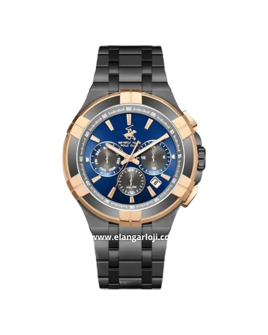 BEVERLY HILLS POLO CLUB BP3802X.090 Black Dial Blue