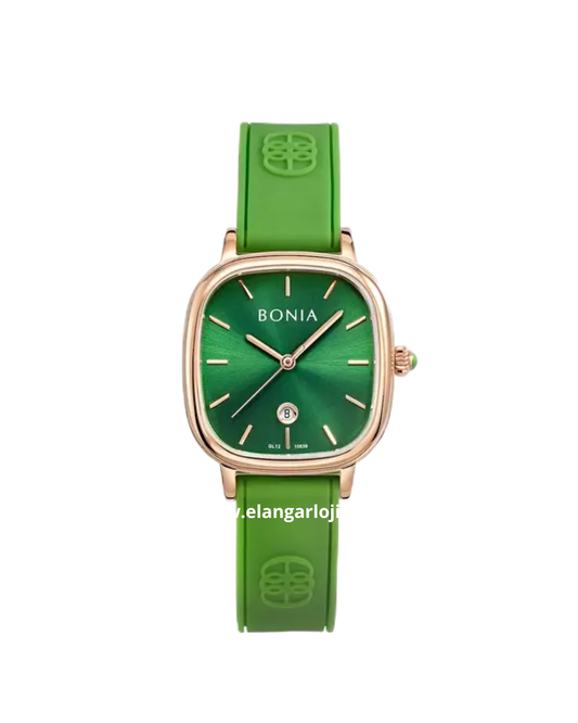 BONIA BNB10839-2592 Green Rubber Strap