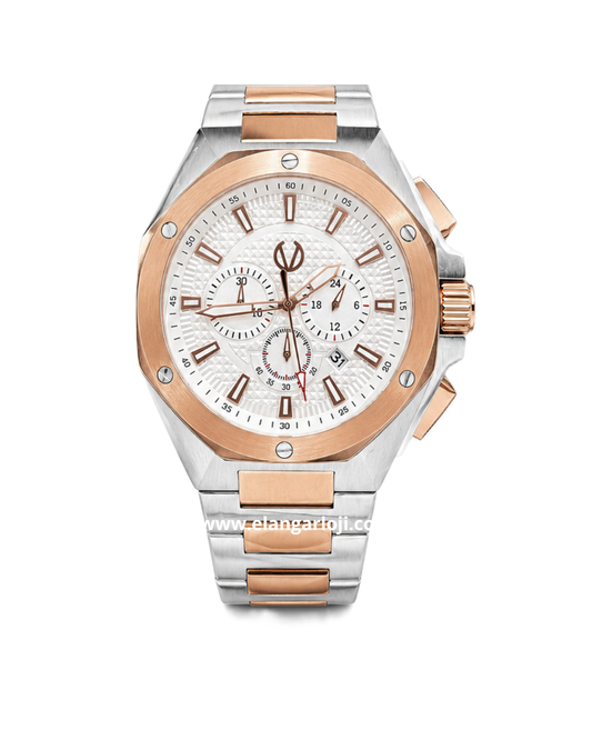 CHRIST VERRA CV 12117G-14 SLV Silver Rosegold Stainless Steel