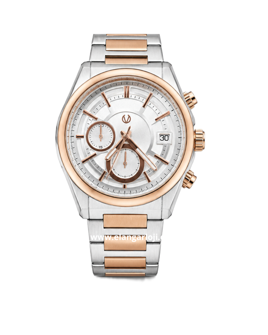 CHRIST VERRA CV 917806G-14 SLV Silver Rosegold Stainless Steel
