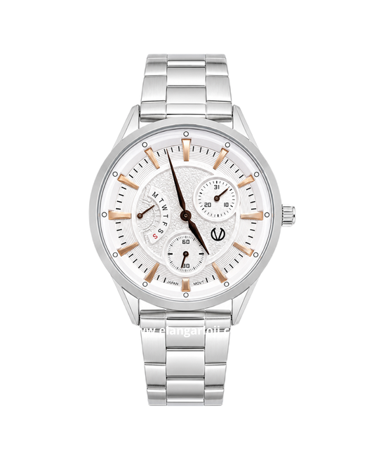CHRIST VERRA CV 252459L-11 WHT Silver Dial White Stainless Steel
