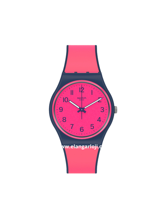SWATCH GN264 Pink Gum Dial Pink Rubber Strap