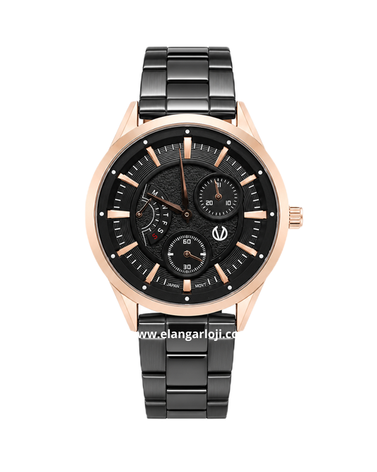 CHRIST VERRA CV 252459L-15 BLK Black Rosegold Stainless Steel