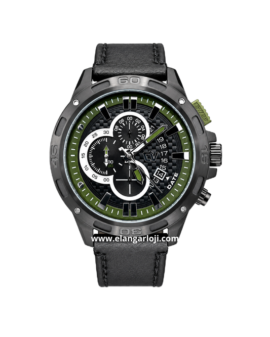 CHRIST VERRA CV C 64157G-26 BLK Leather Strap