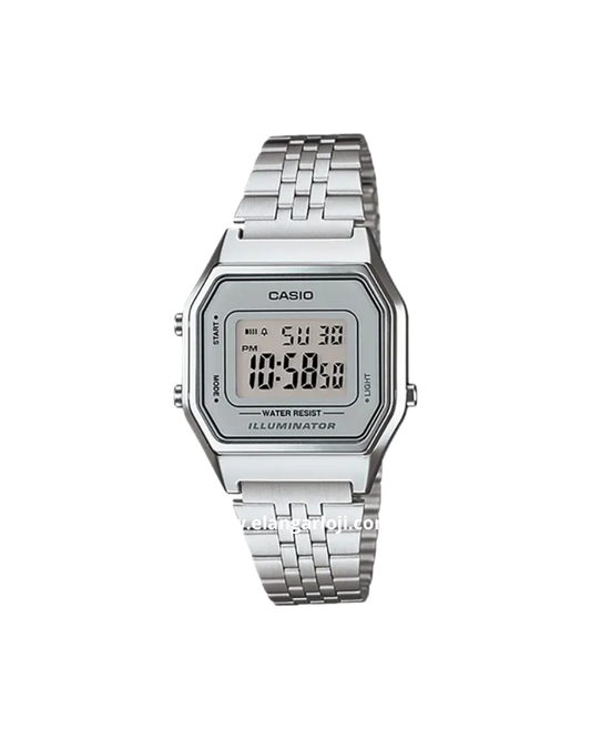 CASIO LA680WA-7DF Woman at Glance Digital Dial Stainless Steel Band