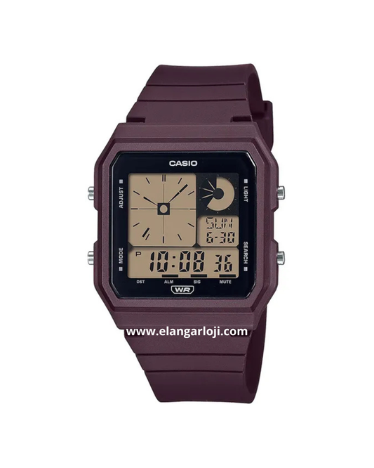 CASIO LF-20W-5ADF Pop Digital Dial Brown Resin Band