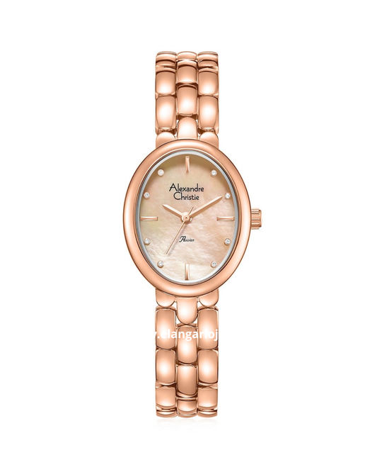 ALEXANDRE CHRISTIE AC 2C15 LH BRGMD Passion MOP Dial Rose Gold Stainless Steel Strap