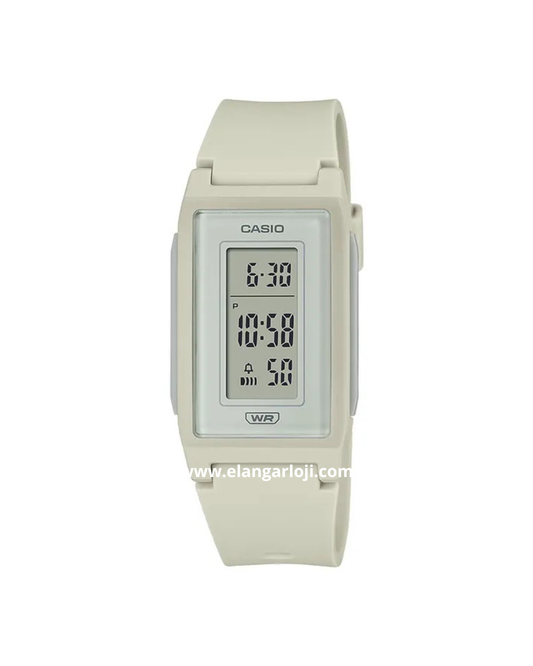 CASIO LF-10WH-8DF Pop Digital Dial Beige Resin Band
