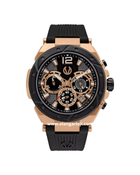 CHRIST VERRA CV 53604G-38 BLK Rubber Strap