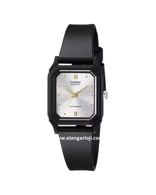 CASIO LQ-142E-7ADF Silver Dial Black Resin Band