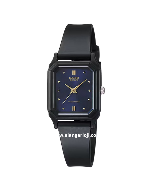 CASIO LQ-142E-2ADF Blue Dial Black Rubber Band