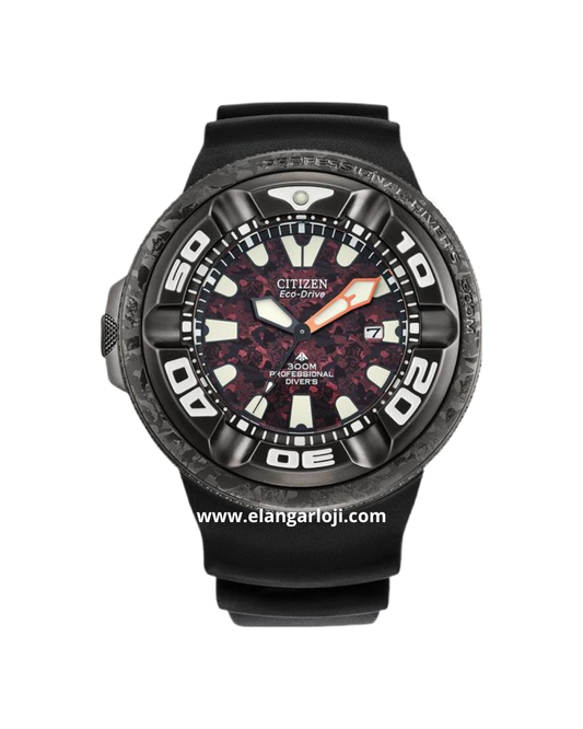 Jam Tangan Pria CITIZEN BJ8059-03Z Promaster Marine Godzilla Black Polyurethane Limited Edition