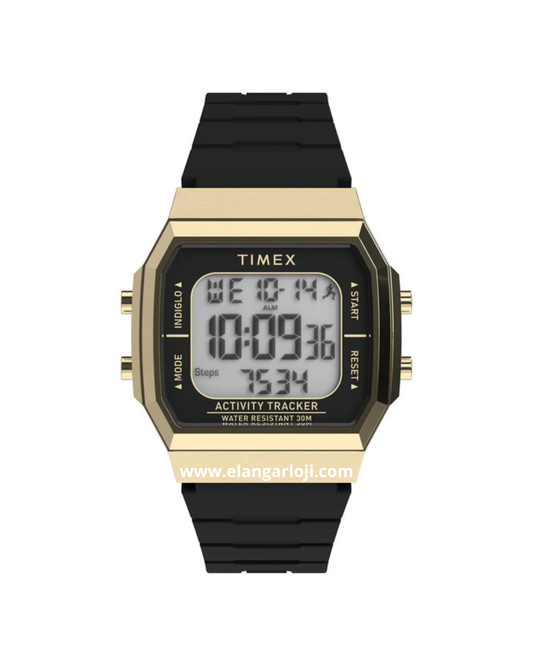 TIMEX TW5M60600 NN Activity Tracker & Step Digital Dial Black Rubber Strap