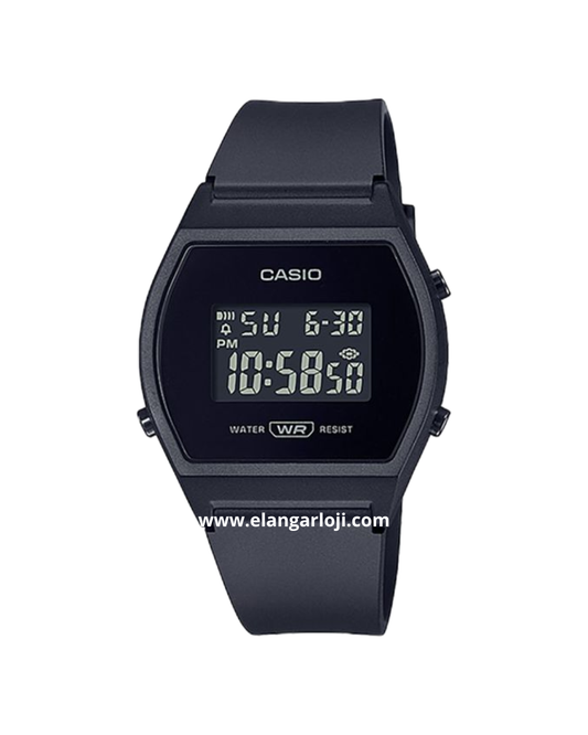 CASIO LW-204-1BDF Digital Dial Black Resin Band