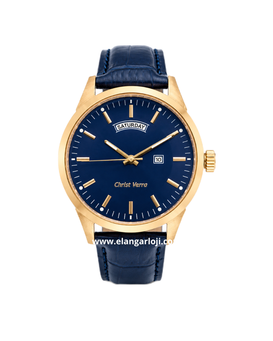 CHRIST VERRA CV 71150G-25 BLU Leather Strap