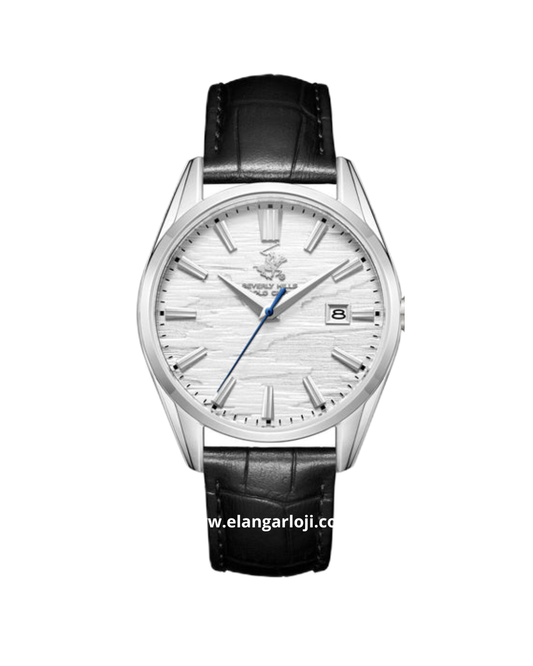 BEVERLY HILLS POLO CLUB BP3811X.331 Black Leather Strap