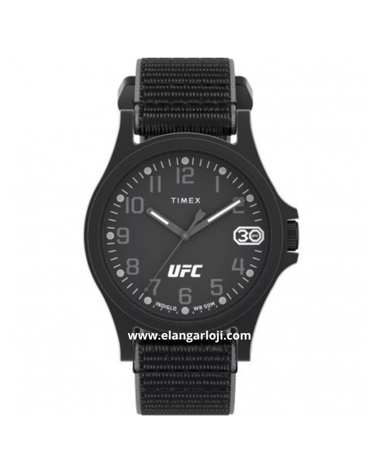 TIMEX TW2V90800 UFC Apex Men Black Dial Black Fabric Strap