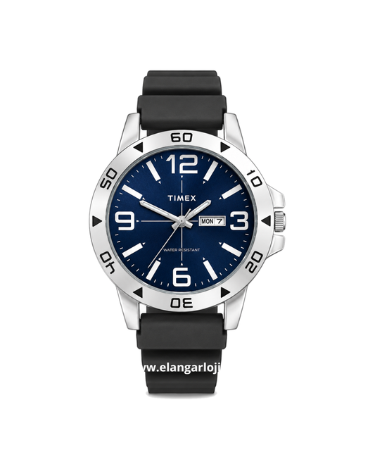 TIMEX TW2Y97600.T6 Silver Rubber Strap