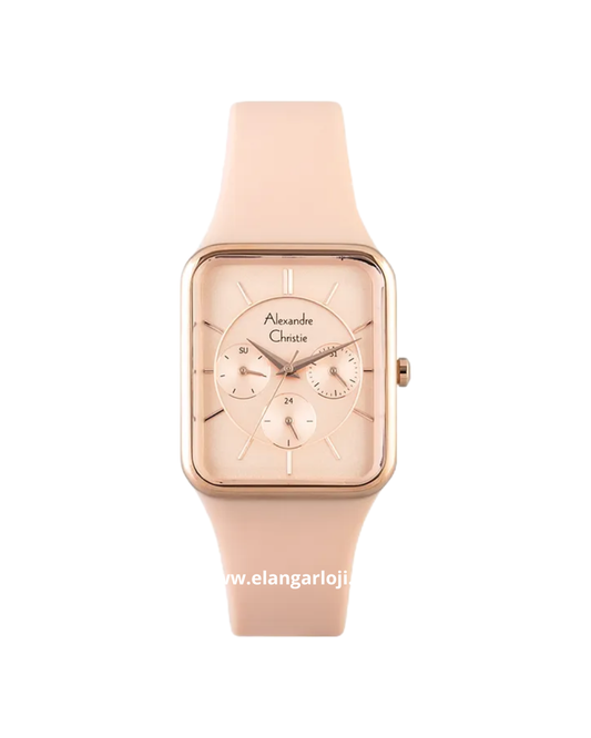 ALEXANDRE CHRISTIE AC 2744 BF RRGRG Passion Pink Pastel Dial Pink Pastel Rubber Strap