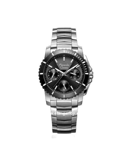 ALEXANDRE CHRISTIE AC 6455 BF Silver Chronograph Stainless Steel Strap