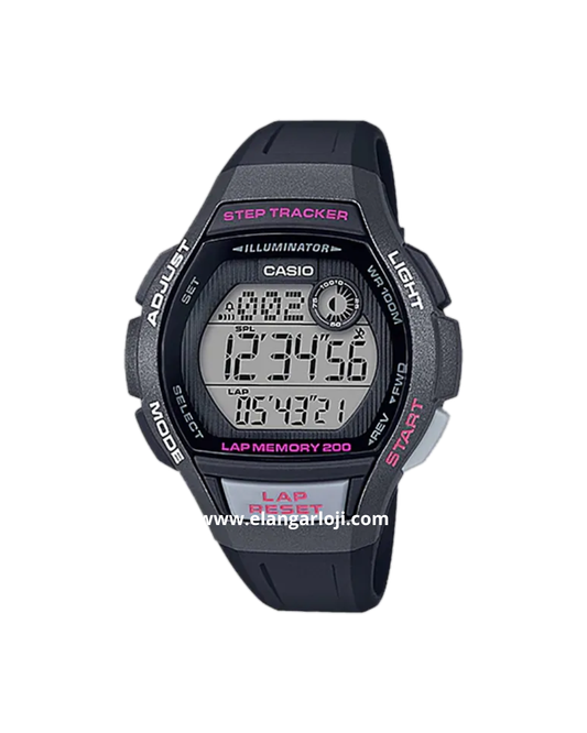 CASIO LWS-2000H-1AVDF Digital Dial Black Resin Strap