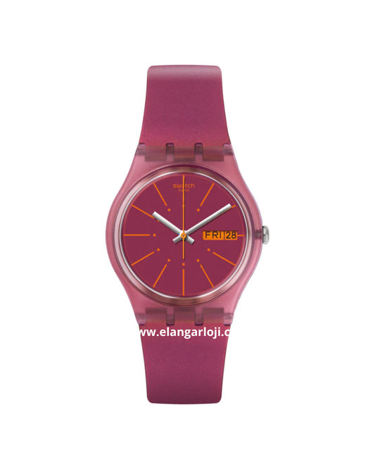 SWATCH GP701 Sneaky Peaky Purple Dial Purple Rubber Strap