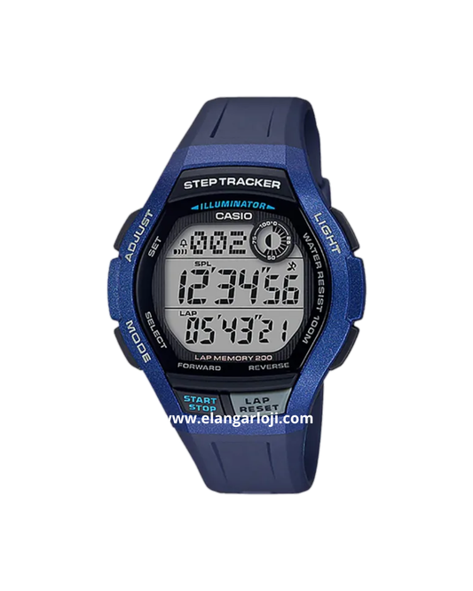 CASIO WS-2000H-2AVDF Digital Dial Navy Resin Strap