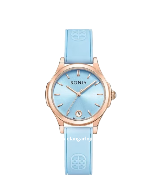 BONIA BNB10838-2582 Blue Rubber Strap
