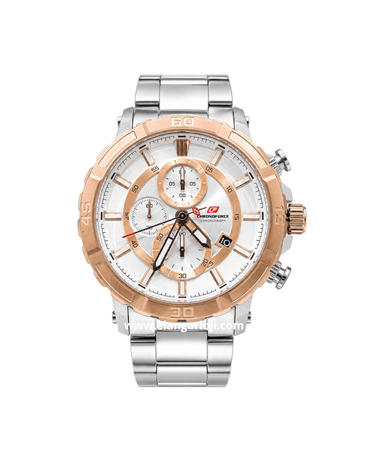 CHRONOFORCE CF-5350G Silver Rosegold Stainless Steel