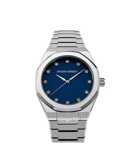 REGAN HARNEY MOISSANITE REGAL RH010-03 Silver Dial Blue Stainless Steel