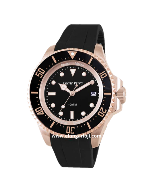 CHRIST VERRA CV 71637G-35 BLK Rubber Strap