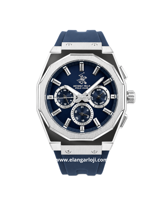 BEVERLY HILLS POLO CLUB BP3815X.399 Blue Silicone Strap