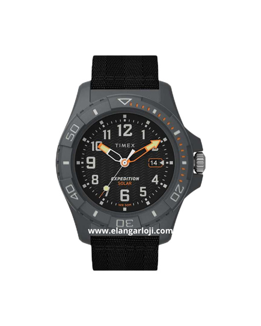 TIMEX EXPEDITION NORTH TW2V40500 Freedive Ocean Black Dial Black Recycled Fabric Strap