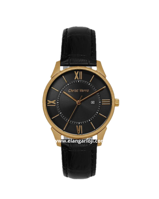 CHRIST VERRA CV 71151L-25 BLK Leather Strap