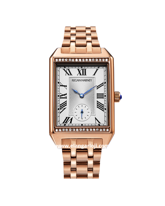 REGAN HARNEY ECLAT RH006-01 Rosegold Dial White Stailess Steel