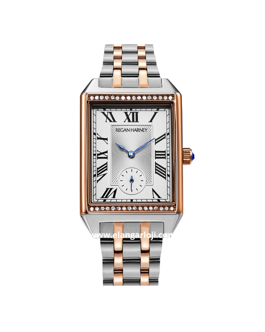 REGAN HARNEY SCARLETT RH007-01 Silver Combination Rosegold Stainless Steel