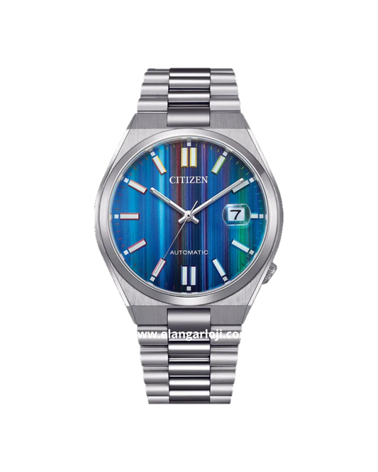 Jam Tangan Pria CITIZEN TSUYOSA NJ0151-53W Silver Dial Blue Automatic