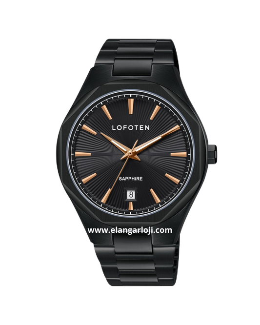 LOFOTEN F-8118M BK-4 Sapphire Glass Stainless Steel