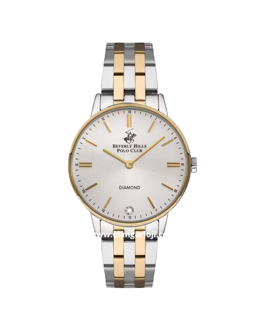 BEVERLY HILLS POLO CLUB BP3289X.230 Silver Combinasi Gold Diamond Stainless Steel
