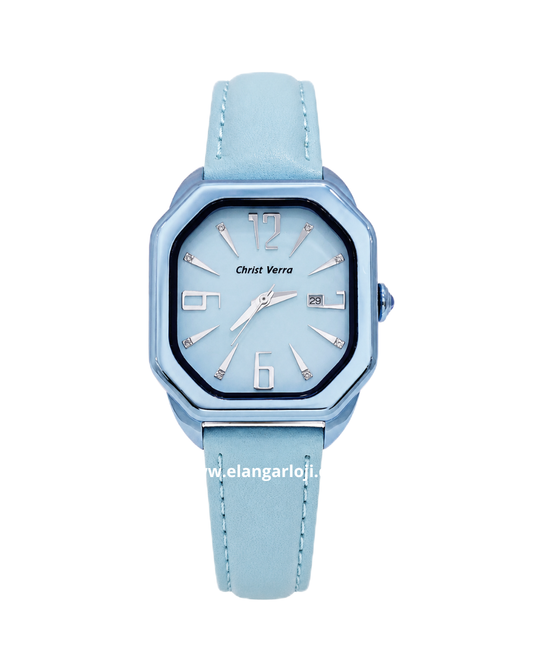 CHRIST VERRA CV 71636L-2B L-BLU Leather Strap