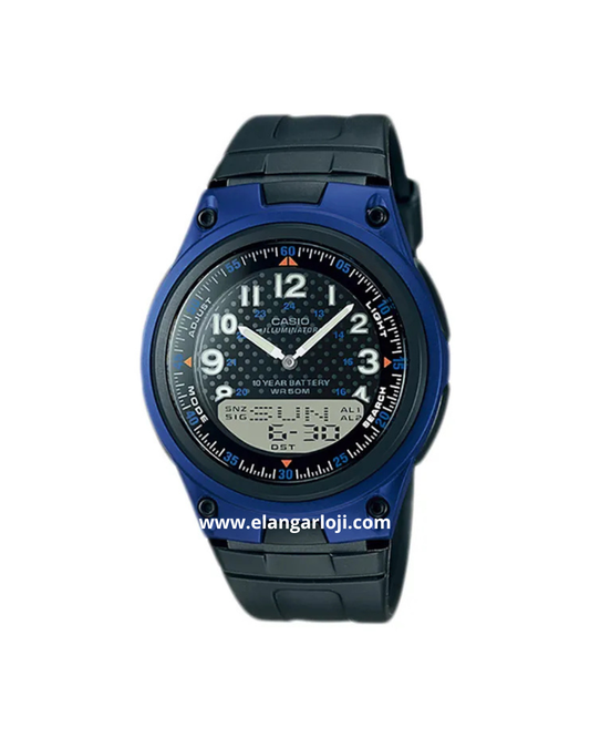 CASIO AW-80-2BVDF 10 Year Battery - Black Resin Band