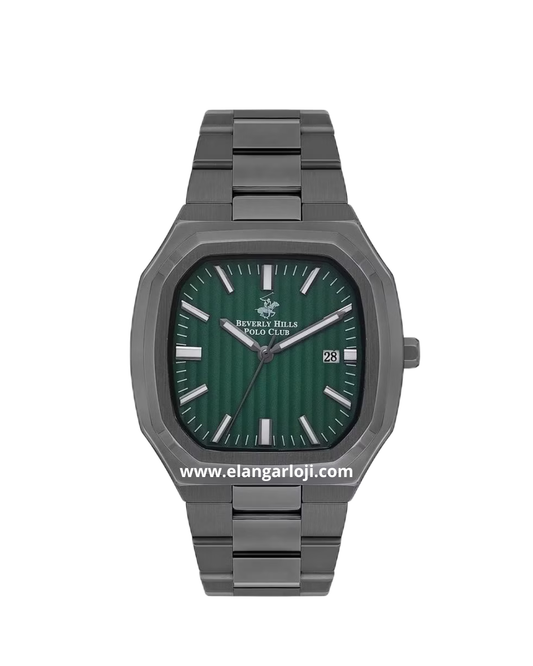 BEVERLY HILLS POLO CLUB BP3547X.070 Black Dial Green Stainless Steel