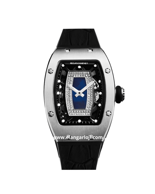 REGAN HARNEY RH31-11 SIREN Black Automatic Rubber Strap