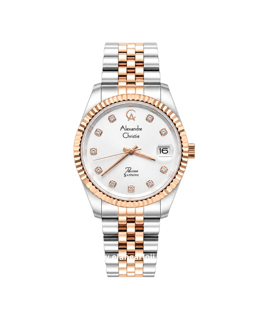 ALEXANDRE CHRISTIE AC 5013 LD Passion White Dial Stainless Steel Strap