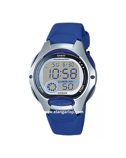 CASIO LW-200-2AVDF 10 Years Battery Life Digital Dial Blue Resin Band