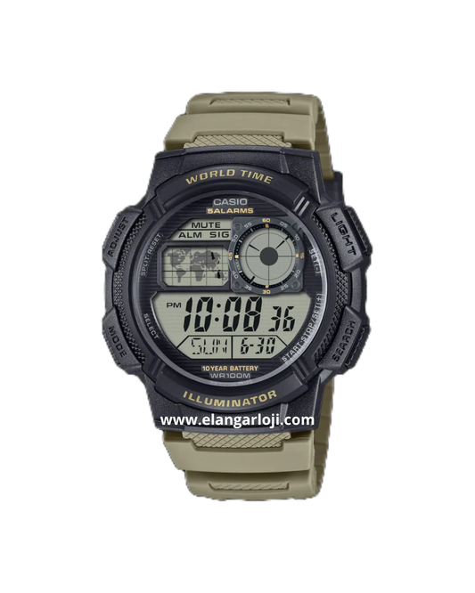 CASIO AE-1000W-5AVDF 10 Year Battery Digital Dial Resin Band