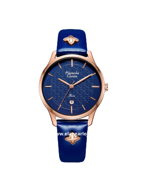 ALEXANDRE CHRISTIE AC 2777 Blue Rosegold
