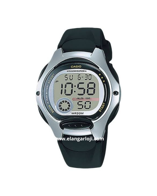 CASIO LW-200-1AVDF 10 Years Battery Life Digital Dial Black Rubber Band