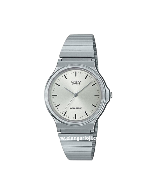 CASIO MQ-24D-7EDF Silver Dial Stainless Steel Band