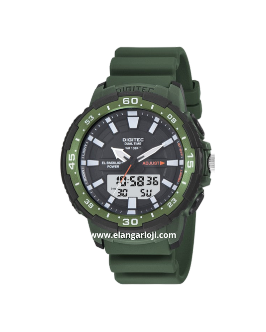 DIGITEC DG-2180-GR-4W Dual Time Rubber